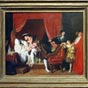 Mort de Lonard de Vinci par Ingres. De 1516  1519, date de sa mort, Lonard de Vinci travaille  de nombreux projets pour le roi. Il entreprend lasschement des marais de la Sologne, imagine un chteau idal  Romorantin, organise des ftes somptueuses pour la cour et inspire sans doute lescalier  doubles rvolutions de Chambord. Franois Ier apprcie tant la compagnie de Lonard de Vinci quil appelle  Mon Pre  et lui rend visite frquemment. La lgende raconte quun souterrain reliait le chteau royal dAmboise au chteau du Clos Luc et que le roi lempruntait frquemment pour rendre visite  son ami. Lonard de Vinci steint le 2 mai 1519 dans sa chambre du chteau Clos Luc. La tradition rapporte que Franois Ier tait  ses cts lorsquil rendit ses derniers soupirs. Cette scne imaginaire a dailleurs t immortalise par Ingres.