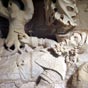 Muse de l'hospice : Arbre de Melchisdech (dtail). Melchisdech couch, le tronc de l'arbre sort de sa cte.