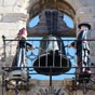 Les poupes animes de  l'horloge de l'htel de ville d'Astorga 
