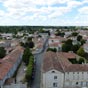 Vue sur Saint Jean d'Angely depuis le haut d'une tour...