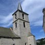 Aumont-Aubrac : Le clocher de l'glise Saint-Etienne