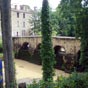 Balisage du chemin de Compostelle au pont de Pondaurat. 