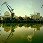 Le port de Zorrotza apr�s 1h30 de marche apr�s Bilbao.... Pas de quoi faire r�ver un p�lerin!
