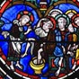 Vitrail de la cathdrale: Le lavage des pieds