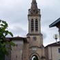 Le clocher de l'glise Notre-Dame t reconstruit au XIXe sicle.