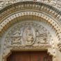 Le tympan de l'glise Saint-Michel de de Chrost