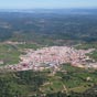 Vue panoramique de Villaviciosa et de son environnement.
