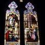L'glise est illumine de l'intrieur par une belle collection de vitraux offerts par des particuliers et reprsentants les saints patrons des donateurs. Les vitraux datent de la fin de XIXe sicle ; ils proviennent pour la plupart de l'atelier Fournier  Tours. Sont reprsents ici Charlemagne et Jeanne de Valois.