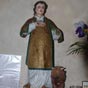 En l'glise de Goussaud : La statue de Saint-Goussaud et son petit boeuf. Ce saint, grand protecteur du btail et...des femmes, tait un ermite qui vivait dans la rgion au VIIe sicle.