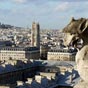 La Tour Saint Jacques et le Sacr Coeur vus du haut de Notre-Dame de Paris