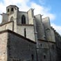 Sur l'emplacement d'une glise paroissiale ddie  Saint Vincent, Jean Duze (futur pape Jean XXII) fait construire en 1317 ce vritable vaisseau fortifi dot d'un Chapitre collgial. En cette priode de reconqute catholique, il convenait de remettre 