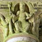 Eglise Notre-Dame de Gargilesse : Un vieillard de l'Apocalypse. L'glise compte une reprsentation des vingt-quatre vieillards de l'Apocalypse.