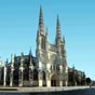 Bordeaux ; Cathdrale Saint-Andr. Du nom de l'archevque de la ville en 1430 (mort en 1458) qui cra la premire universit de Bordeaux vers 1440. Il est inhum derrire le matre autel de la cathdrale. Consacre par le pape Urbain II en 1096, la cathdrale est btie sur un plan en croix latine  nef unique de 124 mtres de long, 18 m de largeur au transept, 23 m de haut dans la nef et 29 m dans le chur. Alors qu'elle avait t conue pour avoir quatre clochers, deux seulement ont leur flche (ct rue Vital-Carles) car on se rend vite compte que la cathdrale est trop lourde pour le sol marcageux et s'enfonce. La construction des deux autres clochers est alors abandonne. Du premier difice roman du XIe sicle il ne reste que les murs intrieurs de la nef.