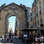 La porte Dijeaux a t une des entres monumentales de la ville de Bordeaux au XVIIIe sicle, btie par Voisin entre 1748-1753 sur les plans de larchitecte Andr Portier. Le dcor est de Clair Claude Francin2.  Elle est en pierre de Frontenac, pierre dure et dense, habituellement utilise pour les fondations dun btiment (pour les parties suprieures on utilise habituellement la pierre de Bourg). On peut remarquer dans cette pierre poreuse, des sdiments de coquilles2.  Son nom est en rapport avec le temple de Jupiter qui se dressait  cet emplacement  l'poque gallo-romaine. Le nom vient de la dformation du gascon  De Ju  (de Jupiter) qui est la langue traditionnelle de Bordeaux.