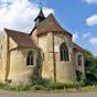 Saint-Jeanvrin : L'glise romane Saint-Georges : Le chevet.  