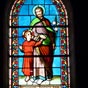 Saint Joseph est reprsent au sein de l'glise par ce beau vitrail...