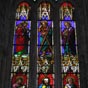 La cathdrale Saint Gervais possde de beaux vitraux dont un qui reprsente Saint Jacques ( gauche sur le vitrail)