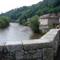 La Vienne  Pont-de-Noblat, anciennes maisons.