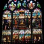Limoges : Vitraux de l'glise Saint-Michel des Lions. Deux vitraux du XVe sicle reprsentent les vies de saint Jean Baptiste et de la Vierge Marie.  