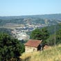 La ville de Decazeville, vue de la route des crtes. La ville fut appele ainsi au XIXe sicle en souvenir du duc Decazes, ministre de l'industrie sous Napolon III.