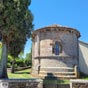 Melide: Le trs beau chevet de l'glise Santa Maria