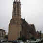 La cathdrale Saint Antonin  Pamiers. Edifie au XIIe sicle, l'glise a t leve au rang de cathdrale en 1499 puis, suite  sa destruction lors des guerres de religion au XVIe sicle, reconstruite aux XVIe et XVIIe sicles. De style gothique mridional, la cathdrale en brique toulousaine a t classe au titre des monuments historiques en 1906.