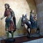 La Fuite en gypte, uvre de bois sculpt xve sicle