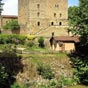 Mont-de-Marsan : Le donjon Lacataye du XVe sicle. Il ne s'agit pas d'un  donjon   proprement parler, mais de deux maisons fortes romanes jumeles datant du XVe sicle et dotes de crneaux sur leur partie suprieure au XVIe sicle. 