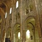 Nevers : Eglise Saint Etienne- La vote est  l'aplomb des colonnes 