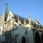 Saint-Rvrien : Faade ouest, clocher et arc-boutant de l'glise.