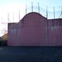 Comme bon nombre de communes des Landes, le fronton pour la pelote basque est pr�sent ici � Lesp�ron.
