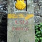 Arrive  Furelos localis 13,1 km aprs notre dpart et  52,3 km de Santiago d'aprs la borne... 