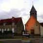 Moussy : L'glise localise aprs 22,3 km de prgrination...il vous reste alors 11,7 km  parcourir, si vous avez opt pour l'itinraire de l'tape propos.e
