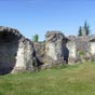 Les thermes de Saint-Saloine sont postrieurs  ces deux monuments majeurs de la ville antique, et semblent dater de la seconde moiti du premier sicle. Seuls subsistent de nos jours une partie des murs du caldarium, inscrits dans les ruines d'une glise palochrtienne qui a donn son nom au monument. Tout comme les thermes de Saint-Vivien aujourd'hui disparus, ils taient aliments par un aqueduc dont des tronons sont toujours visibles au nord de la ville et en cours de fouilles archologiques depuis 2003.