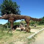 s'il en tait besoin, cette statue nous rappelle que nous sommes au coeur du Pays de 