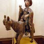 Astorga (Espagne), mus�e des chemins : La repr�sentation de saint Jacques � cheval en P�lerin est rare (XVIII�me s.).  