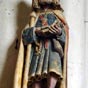 Auxon (Aube), �glise paroissiale Saint-Loup-de-Sens : Statue en calcaire polychrom� (XVI�me s.).