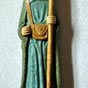 D�ols (Indre), Chapelle Saint-Jacques : Statue contemporaine de saint Jacques le Majeur due au moine Claude Gruer.