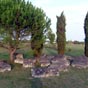 Ruines romaines de Thnac localises 6,3 km aprs notre dpart de Saintes...