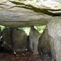 Lors de la construction de la voie ferre en 1880, le dolmen se trouvait sur le trac de la ligne. En le dplaant, on trouva une spulture nolithique comprenant des silex taills, des poinons en os, un polissoir et des rouleaux de pierre servant  moudre les grains. 