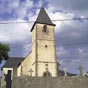 Herrre:Nous passons devant l'glise Saint-Jean-Baptiste: nous avons alors parcouru 14,2 km depuis le dpart d'Arudy...