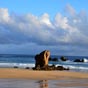 La plage d'Aguilar se trouve dans la priphrie de Muros de Nalon...