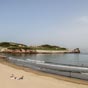 La plage de Salinas est la seule portion de mer que nous dcouvrirons lors de cette tape essentiellement 'dans les terres' Elle se situe 5,3 km aprs notre dpart d'Aviles.