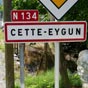 Cette-Eygun est atteint aprs un peu plus de 10 km de marche.