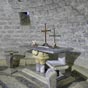 Mifaget: La crypte: Consacre au mystrieux saint Plouradou, il est possible qu'elle ait pu receler des reliques participant  une dvoltion particulire...