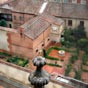 Sahagun : Le couvent des bndictines (vue prise au travers d'une fentre grillage et en toute ...indiscrtion! 