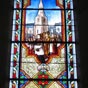 La Chtre : Vitrail en l'glise Saint-Germain : La Conscration