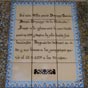 Plaque appose sur la maison de Santo Domingo 