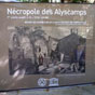 De l'poque romaine au Moyen ge, les Alyscamps ont t une ncropole paenne puis chrtienne situe  l'entre sud-est de la cit d'Arles sur la via Aurelia, c'est--dire en dehors de la cit comme la plupart des ncropoles romaines. Ils comprenaient de trs nombreux sarcophages.