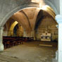 La fondation de la crypte, ou glise basse, et du tombeau de saint Gilles remonte au dbut du IIe millnaire. On estime que ce lieu reprsentait  l'poque, en termes d'affluence, le quatrime lieu de plerinage de la chrtient aprs Rome, Jrusalem et Saint-Jacques de Compostelle. Des plerins du monde entier convergeaient alors autour du tombeau pour commmorer la vie de lermite.